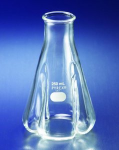 Pyrex baffled trypsinizing flask, with beaded neck CLS44602L-2EA