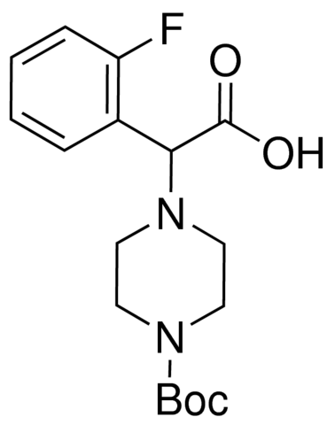 2-(4-Boc-piperazino)-2-(2-fluorophenyl)acetic acid 