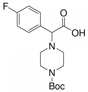 2-(4-Boc-piperazino)-2-(4-fluorophenyl)acetic acid 