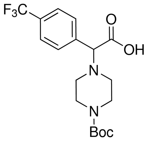 2-(4-Boc-piperazino)-2-[4-(trifluoromethyl)phenyl]acetic acid 