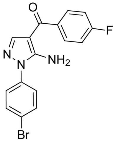 (5-Amino-1-(4-bromophenyl)-1H-pyrazol-4-yl)(4-fluorophenyl)methanone JRD0257-1G