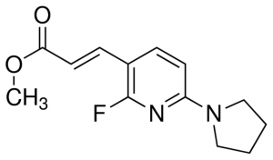 (E)-Methyl 3-(2-fluoro-6-(pyrrolidin-1-yl)pyridin-3-yl)acrylate ADE000791-1G