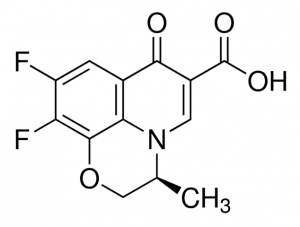 (S)-()-9,10-Difluoro-2,3-dihydro-3-methyl-7-oxo-7H-pyrido[1,2,3-de]-1,4-benzoxazine-6-carboxylic acid 