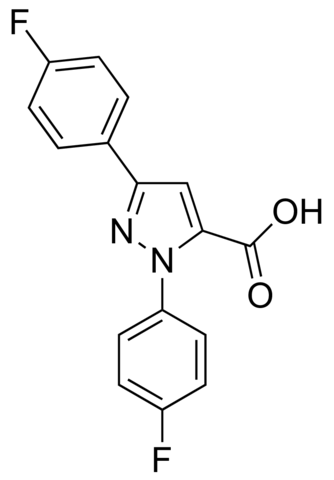 1,3-Bis(4-fluorophenyl)-1H-pyrazole-5-carboxylic acid JRD0232-1G