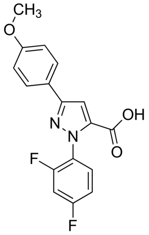 1-(2,4-Difluorophenyl)-3-(4-methoxyphenyl)-1H-pyrazole-5-carboxylic acid JRD0234-1G