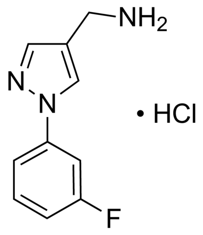 1-[1-(3-Fluorophenyl)-1H-pyrazol-4-yl]methanamine hydrochloride CBR01206-1G