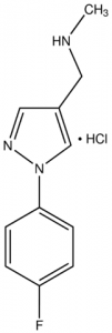 1-[1-(4-Fluorophenyl)-1H-pyrazol-4-yl]-N-methylmethanamine hydrochloride CBR00764-1G