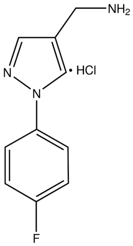 1-[1-(4-Fluorophenyl)-1H-pyrazol-4-yl]methanamine hydrochloride CBR00763-1G