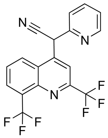 2,8-Bis(trifluoromethyl)-2-(2-pyridyl)-4-quinolineacetonitrile BBO000019-1G
