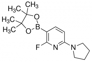 2-Fluoro-6-(pyrrolidin-1-yl)-3-(4,4,5,5-tetramethyl-1,3,2-dioxaborolan-2-yl)pyridine ADE000785-1G