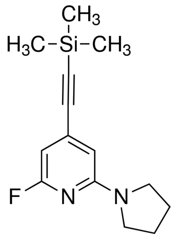 2-Fluoro-6-(pyrrolidin-1-yl)-4-((trimethylsilyl)ethynyl)pyridine ADE000094-1G