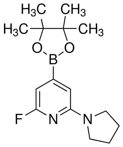 2-Fluoro-6-(pyrrolidin-1-yl)-4-(4,4,5,5-tetramethyl-1,3,2-dioxaborolan-2-yl)pyridine ADE000111-1G