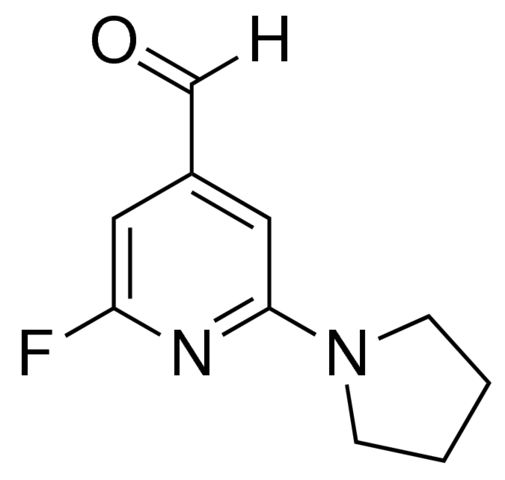 2-Fluoro-6-(pyrrolidin-1-yl)isonicotinaldehyde ADE000105-1G