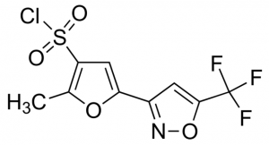 2-Methyl-5-[5-(trifluoroMethyl)-3-isoxazolyl]-3-furansulfonyl chloride CBR01366-1G
