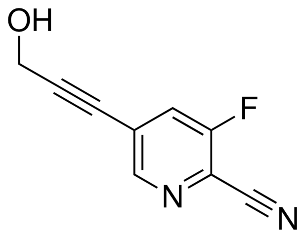 3-Fluoro-5-(3-hydroxyprop-1-yn-1-yl)picolinonitrile ADE000148-1G