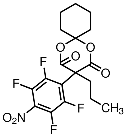 3-Propyl-3-(2,3,5,6-tetrafluoro-4-nitrophenyl)-1,5-dioxaspiro[5.5]undecane-2,4-dione 809136-250MG