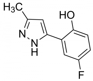 4-Fluoro-2-(3-methyl-1H-pyrazol-5-yl)phenol JRD0293-1G