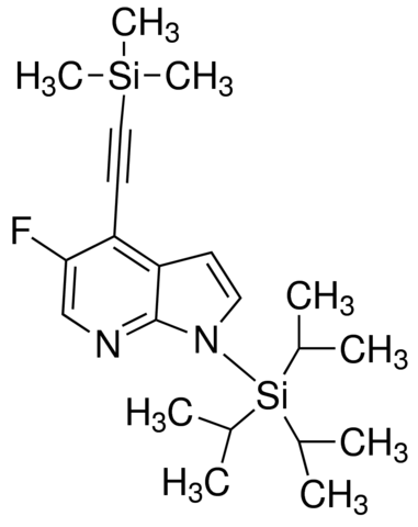 5-Fluoro-1-(triisopropylsilyl)-4-((trimethylsilyl)ethynyl)-1H-pyrrolo[2,3-b]pyridine ADE001056-1G