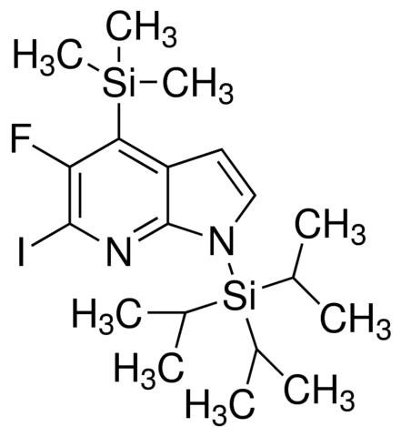5-Fluoro-6-iodo-1-(triisopropylsilyl)-4-(trimethylsilyl)-1H-pyrrolo[2,3-b]pyridine ADE001110-1G