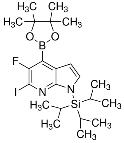 5-fluoro-6-iodo-4-(4,4,5,5-tetramethyl-1,3,2-dioxaborolan-2-yl)-1-(triisopropylsilyl)-1H-pyrrolo[2,3-b]pyridine ADE001111-1G