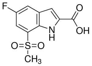 5-Fluoro-7-(methylsulfonyl)-1H-indole-2-carboxylic acid CDS002096-50MG