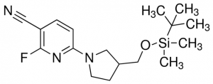 6-(3-((tert-Butyldimethylsilyloxy)methyl)pyrrolidin-1-yl)-2-fluoronicotinonitrile ADE000097-1G