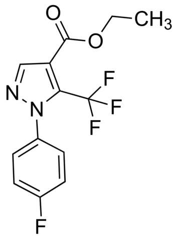 Ethyl 5-(trifluoromethyl)-1-(4-fluorophenyl)-1H-pyrazole-4-carboxylate JRD0207-1G
