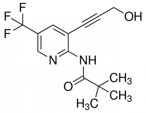 N-(3-(3-Hydroxyprop-1-yn-1-yl)-5-(trifluoromethyl)pyridin-2-yl)pivalamide ADE001410-1G