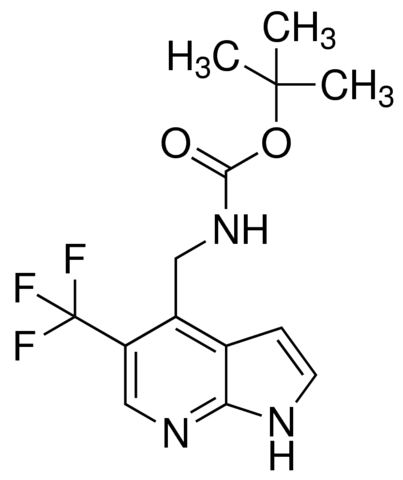 tert-Butyl ((5-(trifluoromethyl)-1H-pyrrolo[2,3-b]pyridin-4-yl)methyl)carbamate ADE001115-1G