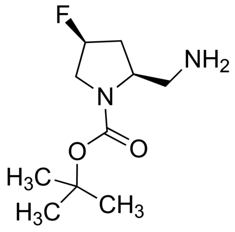tert-Butyl (2S,4S)-2-(aminomethyl)-4-fluoro-1-pyrrolidinecarboxylate CBR01731-1G