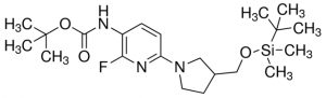 tert-Butyl 6-(3-((tert-butyldimethylsilyloxy)methyl)pyrrolidin-1-yl)-2-fluoropyridin-3-ylcarbamate ADE000098-1G