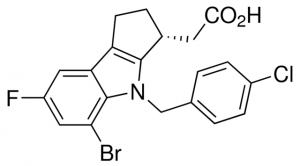 (R)-2-(5-Bromo-4-(4-chlorobenzyl)-7-fluoro-1,2,3,4-tetrahydrocyclopenta[b]indol-3-yl)acetic acid 901733-100MG