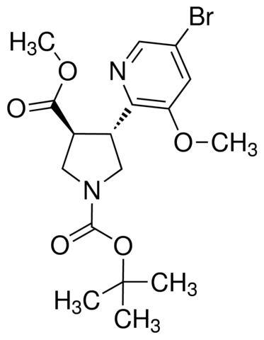 (trans-racemic)-1-tert-Butyl 3-methyl 4-(5-bromo-3-methoxypyridin-2-yl)pyrrolidine-1,3-dicarboxylate ADE000643-1G