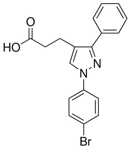 1-(4-Bromophenyl)-3-phenylpyrazole-4-propionic acid 