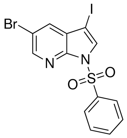1-Benzenesulfonyl-5-bromo-3-iodo-1H-pyrrolo[2,3-b]pyridine ADE000922-1G