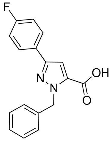 1-Benzyl-3-(4-fluorophenyl)-1H-pyrazole-5-carboxylic acid JRD0082-1G