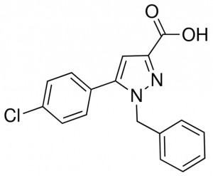 1-Benzyl-5-(4-chlorophenyl)-1H-pyrazole-3-carboxylic acid JRD0089-1G