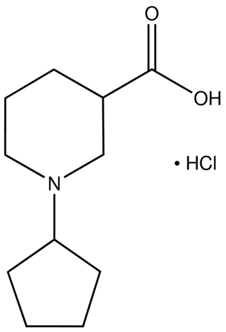 1-Cyclopentyl-3-piperidinecarboxylic acid hydrochloride CBR00899-1G