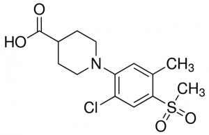 1-[2-Chloro-5-methyl-4-(methylsulfonyl)phenyl]-4-piperidinecarboxylic acid CDS002478-50MG