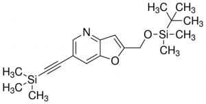 2-((tert-Butyldimethylsilyloxy)methyl)-6-((trimethylsilyl)ethynyl)furo[3,2-b]pyridine ADE001172-1G