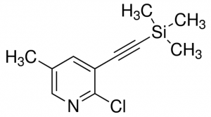 2-Chloro-5-methyl-3-((trimethylsilyl)ethynyl)pyridine ADE000754-1G