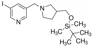 3-((3-((tert-Butyldimethylsilyloxy)methyl)pyrrolidin-1-yl)methyl)-5-iodopyridine ADE000710-1G
