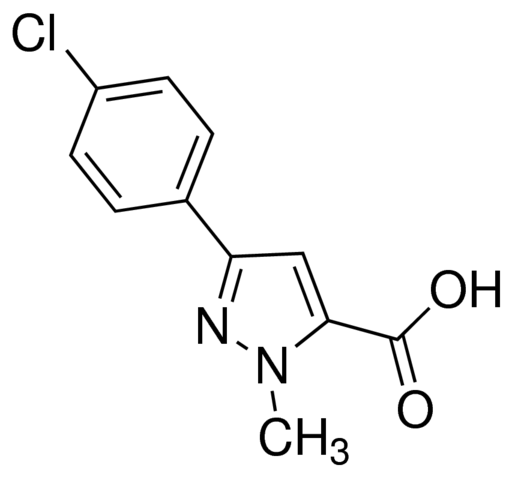 3-(4-Chlorophenyl)-1-methyl-1H-pyrazole-5-carboxylic acid JRD0077-1G