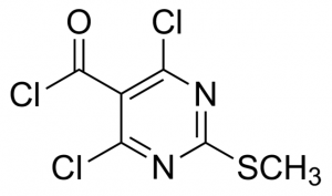 4,6-Dichloro-2-(methylthio)pyrimidine-5-carbonyl chloride 755427-1G
