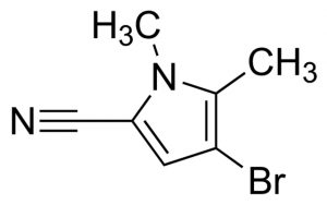 4-Bromo-1,5-dimethyl-1H-pyrrole-2-carbonitrile CBR01756-1G
