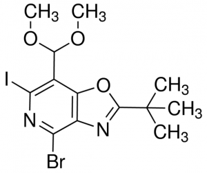 4-Bromo-2-(tert-butyl)-7-(dimethoxymethyl)-6-iodooxazolo[4,5-c]pyridine ADE000086-1G