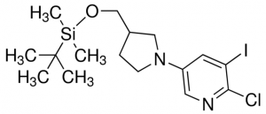 5-(3-((tert-Butyldimethylsilyloxy)methyl)pyrrolidin-1-yl)-2-chloro-3-iodopyridine ADE000778-1G