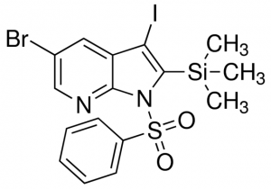 5-Bromo-3-iodo-1-(phenylsulfonyl)-2-(trimethylsilyl)-1H-pyrrolo[2,3-b]pyridine ADE001303-1G