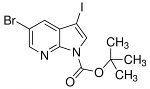5-Bromo-3-iodo-pyrrolo[2,3-b]pyridine-1-carboxylic acid tert-butyl ester ADE000918-1G