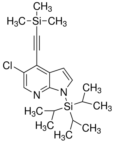 5-Chloro-1-(triisopropylsilyl)-4-((trimethylsilyl)ethynyl)-1H-pyrrolo[2,3-b]pyridine ADE001098-1G